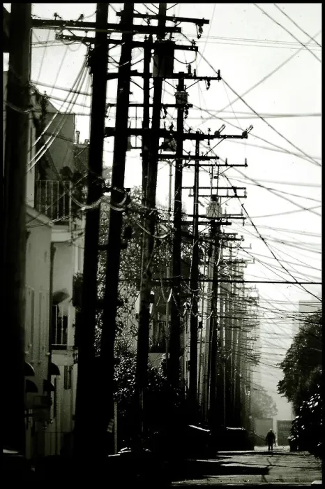 Framed Print : View down San franscico side street Framed Print : View down San franscico side street