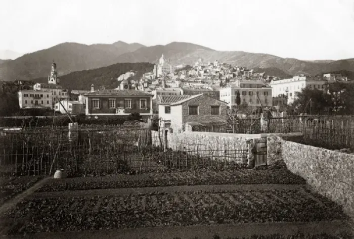 Framed Print : View of San Remo, Italy, circa 1890 Framed Print : View of San Remo, Italy, circa 1890