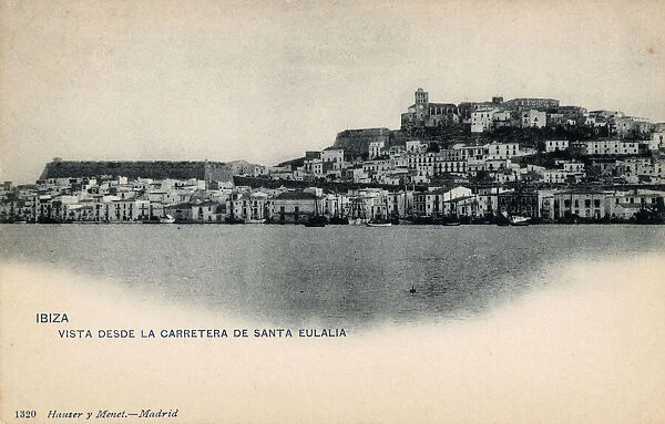 View of Santa Eulalia, Ibiza, Balearic Islands, Spain