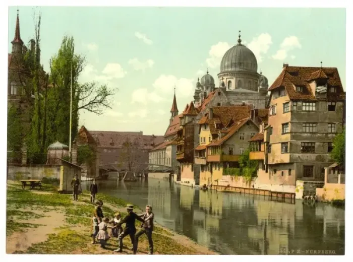 Framed Print : View from the Schutt Isle, Nuremberg, Bavaria, Germany Framed Print : View from the Schutt Isle, Nuremberg, Bavaria, Germany