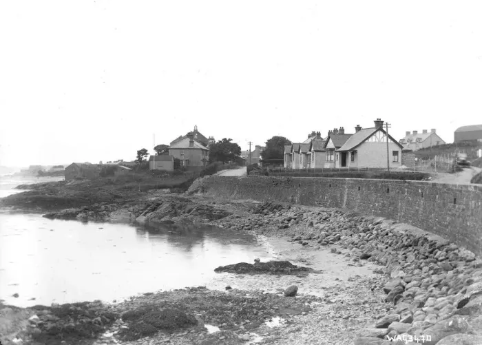 Framed Print : View of sea side bungalows at Millisle