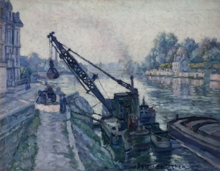 Framed Print : A View on the Seine Framed Print : A View on the Seine
