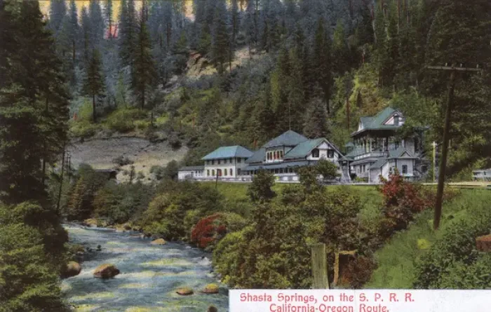 Framed Print : View at Shasta Springs, Siskiyou County, California, USA Framed Print : View at Shasta Springs, Siskiyou County, California, USA