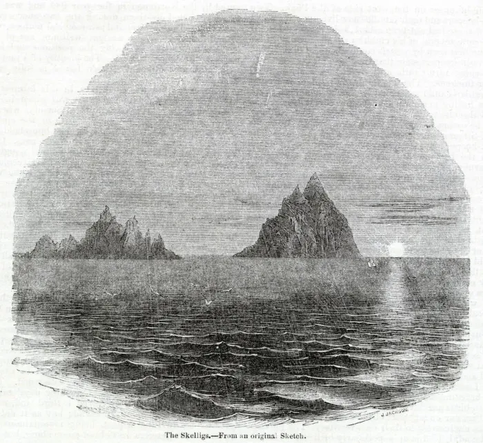 Framed Print : View of the Skellig Islands, off the SW coast of Ireland Framed Print : View of the Skellig Islands, off the SW coast of Ireland