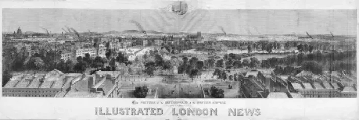 Framed Print : View of South London