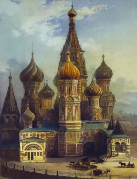 Framed Print : View of St. Basils Cathedral, Moscow, Russia Framed Print : View of St. Basils Cathedral, Moscow, Russia