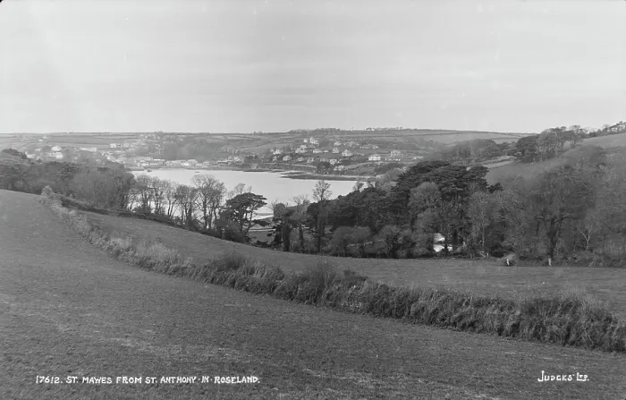 Framed Print : View of St. Mawes from St. Anthony in Roseland Framed Print : View of St. Mawes from St. Anthony in Roseland