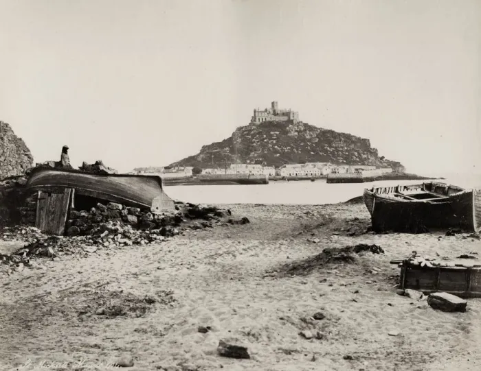 Framed Print : View of St Michaels Mount from the Cornwall coast Framed Print : View of St Michaels Mount from the Cornwall coast