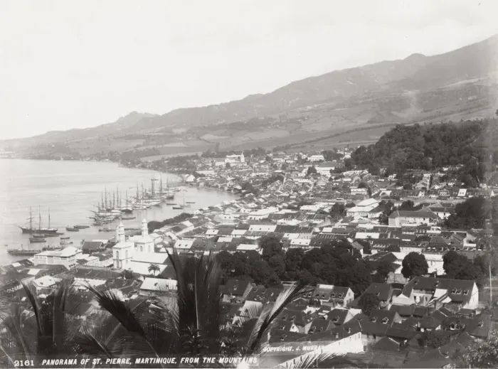 Framed Print : View of St. Pierre, Martinique, West Indies Framed Print : View of St. Pierre, Martinique, West Indies