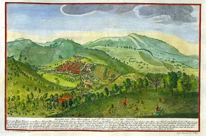 Framed Print : View of St Thomas, West Indies Framed Print : View of St Thomas, West Indies