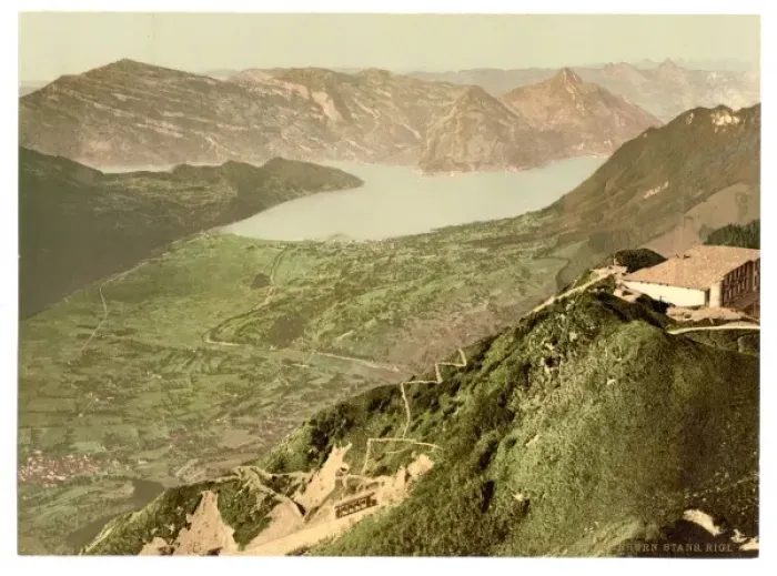 Framed Print : View of Stans, Lake of the Four Cantons and Rigi, Stanserhor Framed Print : View of Stans, Lake of the Four Cantons and Rigi, Stanserhor