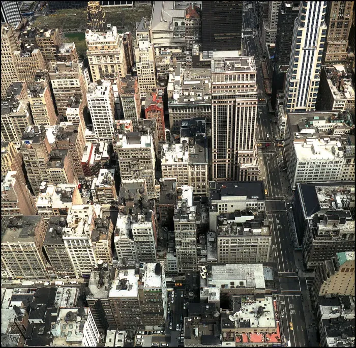 Framed Print : View of streets from Empire State Building, New York, USA Framed Print : View of streets from Empire State Building, New York, USA