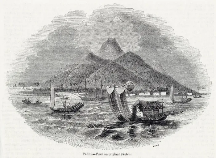 Framed Print : View of Tahiti, French Polynesia, South Pacific Framed Print : View of Tahiti, French Polynesia, South Pacific