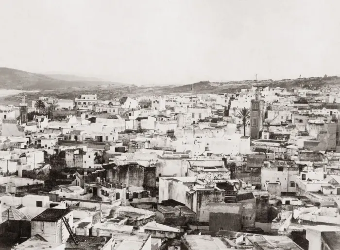 Framed Print : View of Tangier, Morocco, c. 1890 s Framed Print : View of Tangier, Morocco, c. 1890 s