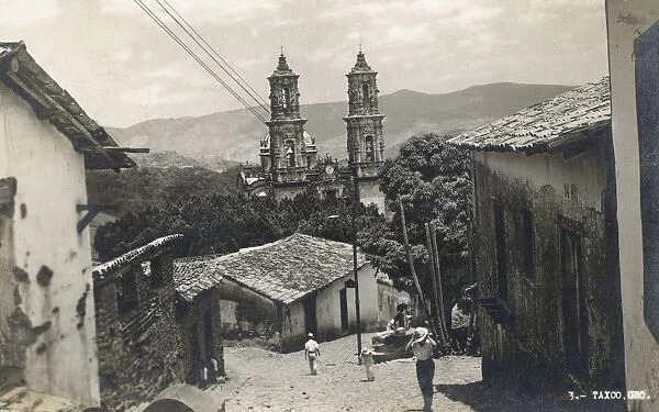 View of Taxco de Alarcon, Guerrero, Mexico