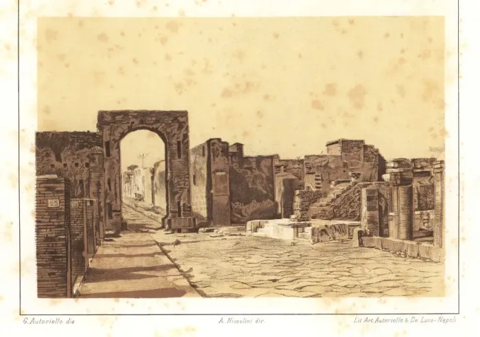 Framed Print : View of the Temple of Fortuna Augusta, Pompeii Framed Print : View of the Temple of Fortuna Augusta, Pompeii