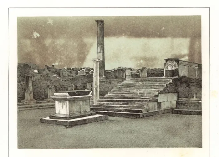 Framed Print : View of the Temple of Venus near the Marina Gate, Pompeii Framed Print : View of the Temple of Venus near the Marina Gate, Pompeii