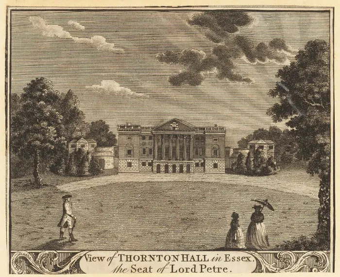 Framed Print : View of Thornton Hall in Essex, 18th century Framed Print : View of Thornton Hall in Essex, 18th century