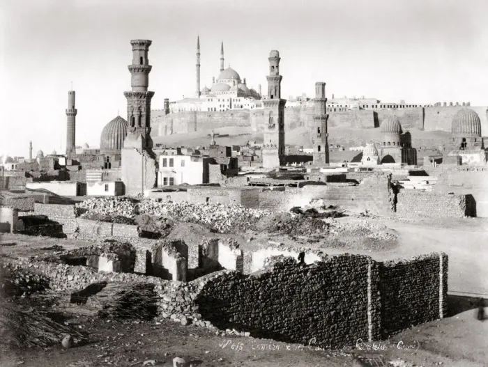 Framed Print : View of the Tombs of the Caliphs, Cairo, Egypt, c. 1880 s Framed Print : View of the Tombs of the Caliphs, Cairo, Egypt, c. 1880 s