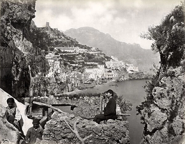 View of the town of Amalfi, Italy