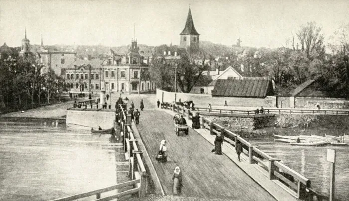 Framed Print : View of the town of Tartu, Republic of Estonia Framed Print : View of the town of Tartu, Republic of Estonia