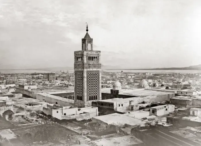 Framed Print : View of Tunis, Tunisia, circa 1890