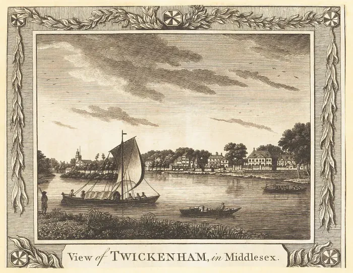 Framed Print : View of Twickenham in Middlesex, 1784 Framed Print : View of Twickenham in Middlesex, 1784