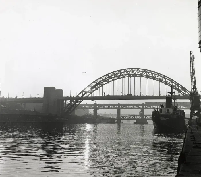 Framed Print : View of the Tyne Bridge at Newcastle upon Tyne. Date: 1960s Framed Print : View of the Tyne Bridge at Newcastle upon Tyne. Date: 1960s