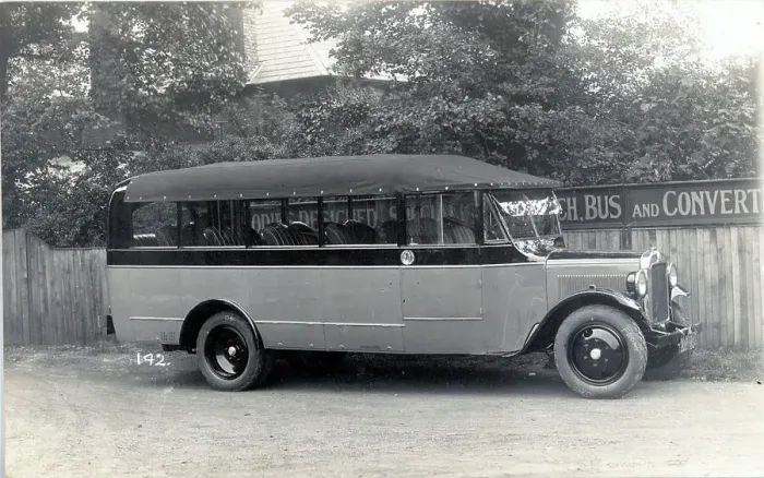 Framed Print : View of unidentified open-top bus Framed Print : View of unidentified open-top bus
