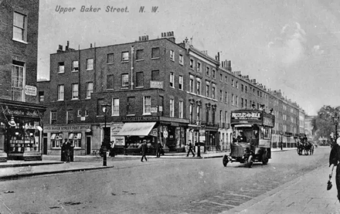 Framed Print : View of Upper Baker Street, Marylebone, London Framed Print : View of Upper Baker Street, Marylebone, London
