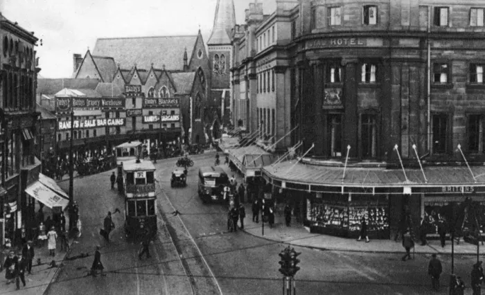 Framed Print : View of Victoria Street, Derby Framed Print : View of Victoria Street, Derby