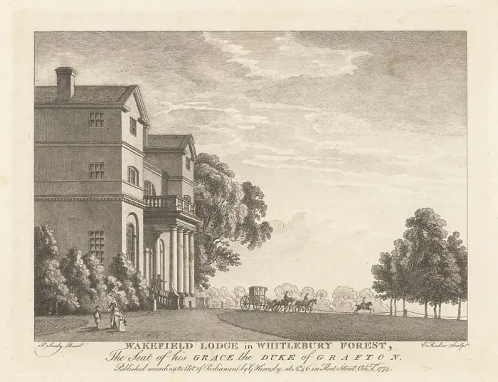 Framed Print : View of Wakefield Lodge in Whitlebury Forest Framed Print : View of Wakefield Lodge in Whitlebury Forest