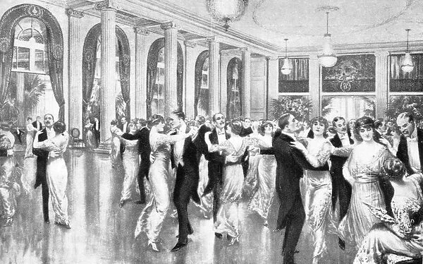 A view of a Waldorf Hotel dinner dance, 1915