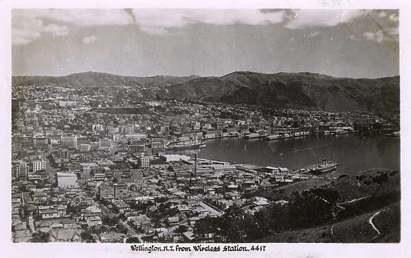 View of Wellington, New Zealand from the Wireless Station