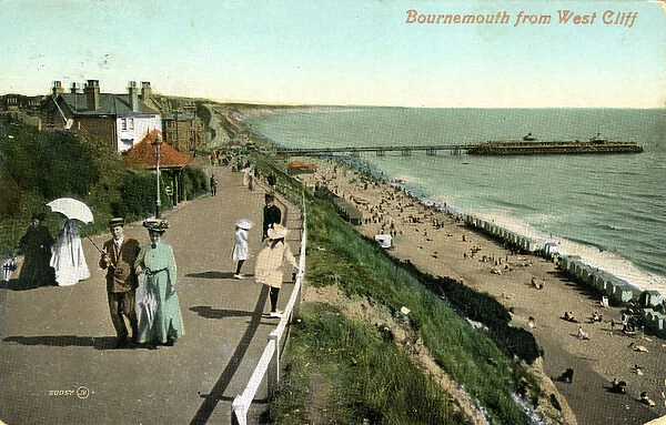 View from West Cliff, Bournemouth, Dorset