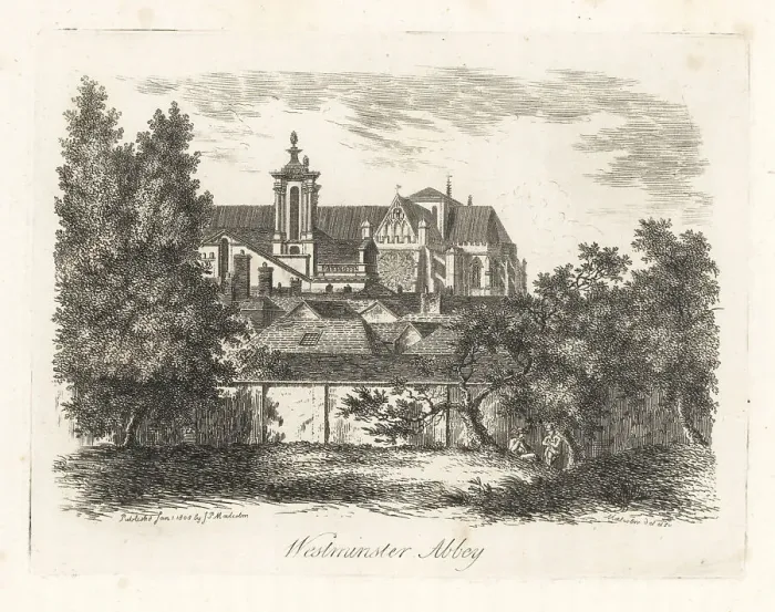 Framed Print : View of Westminster Abbey, London, 1807 Framed Print : View of Westminster Abbey, London, 1807