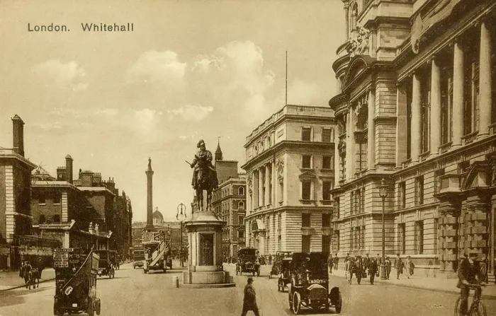 Framed Print : View down Whitehall, London Framed Print : View down Whitehall, London