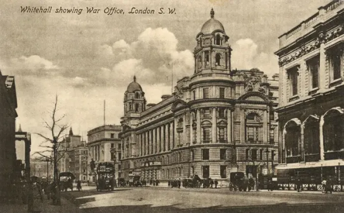 Framed Print : A view of Whitehall showing the War Office Framed Print : A view of Whitehall showing the War Office