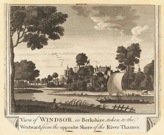 Framed Print : View of Windsor Castle and the river Thames, 1784 Framed Print : View of Windsor Castle and the river Thames, 1784