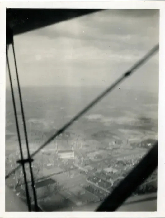 Framed Print : View from World War Two Biplane, England Framed Print : View from World War Two Biplane, England