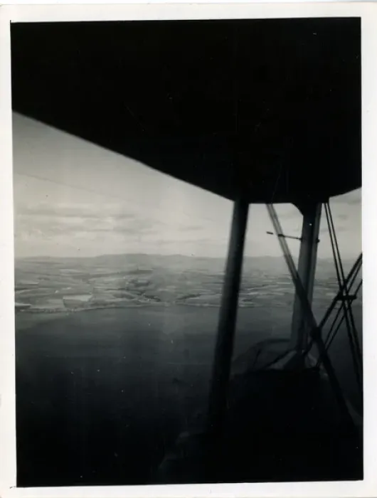 Framed Print : View from World War Two Biplane, England Framed Print : View from World War Two Biplane, England