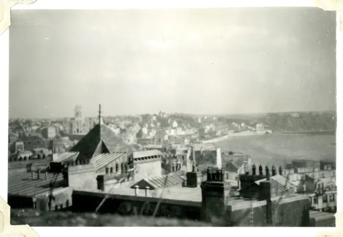 Framed Print : View from WRNS Quarters, Normandy, France, WW2 Framed Print : View from WRNS Quarters, Normandy, France, WW2
