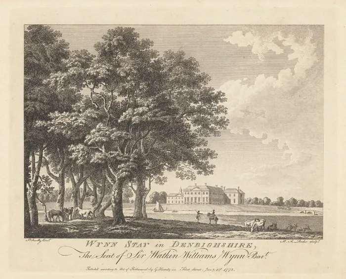Framed Print : View of Wynn Stay or Wynnstay, Denbighshire Framed Print : View of Wynn Stay or Wynnstay, Denbighshire