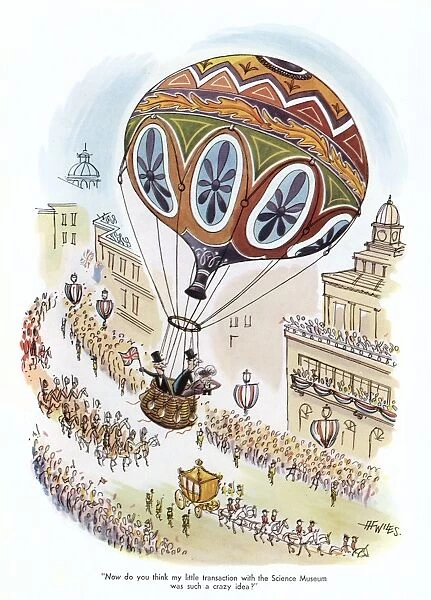 Viewing the Coronation by hot air balloon