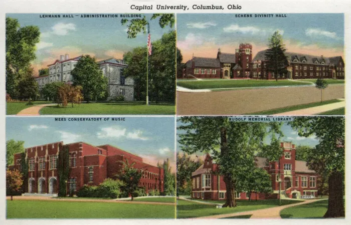 Framed Print : Four views, Capital University, Columbus, Ohio, USA Framed Print : Four views, Capital University, Columbus, Ohio, USA