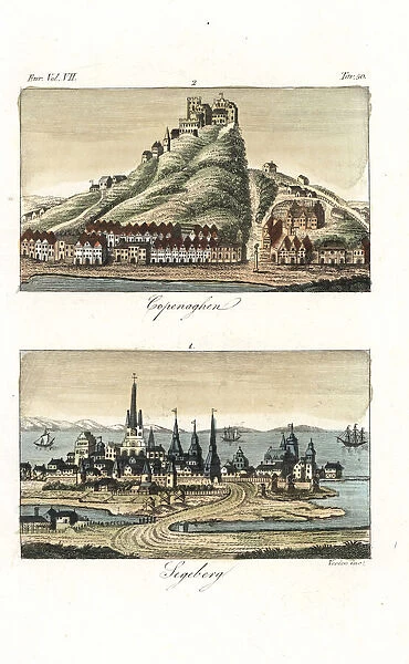 Views of the cities of Copenhagen, Denmark