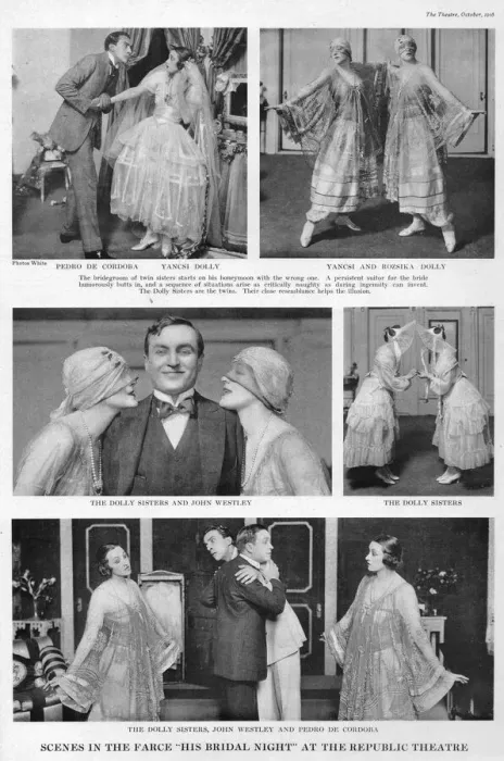 Framed Print : Several views of The Dolly Sisters in His Bridal Night, 1916, New York Date: 1916 Framed Print : Several views of The Dolly Sisters in His Bridal Night, 1916, New York Date: 1916