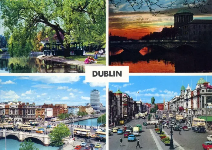 Framed Print : Four views of Dublin, Republic of Ireland Framed Print : Four views of Dublin, Republic of Ireland