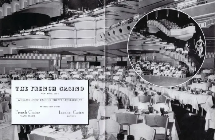 Framed Print : Views of the interior of the French Casino, New York Framed Print : Views of the interior of the French Casino, New York