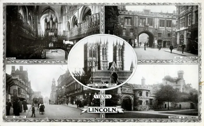Framed Print : Five Views of Lincoln, Lincolnshire Framed Print : Five Views of Lincoln, Lincolnshire